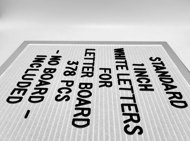 G GAMIT Pre-cut 378pcs Standard 1inch Black Letters Only (No Board Included) - Image 5